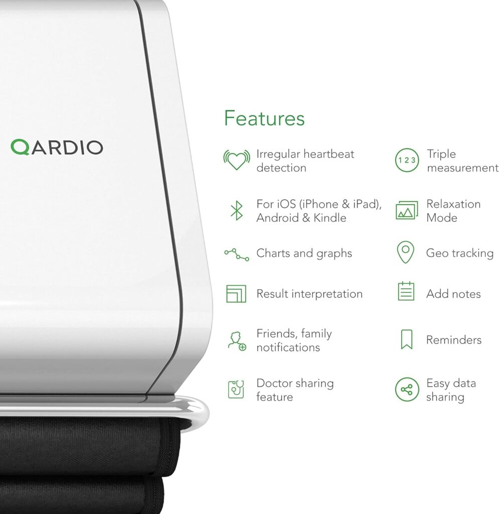 QardioArm Smart Blood Pressure Monitor and Qardio Protective Case