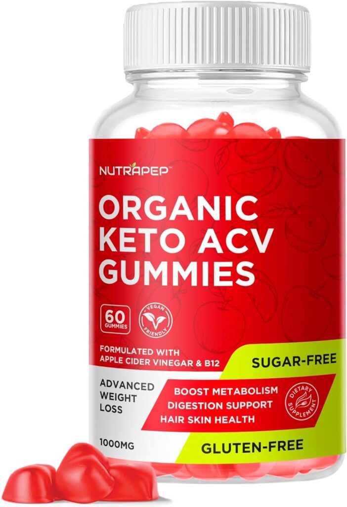 Keto Acv Gummies for Advanced Weight Loss  Belly Fat Burn - Pro Active Super Apple Cider Vinegar Gummies - Rapid Fat Burner Diet Supplement for Women Men - Sugar Free  Gluten Free (1000MG)