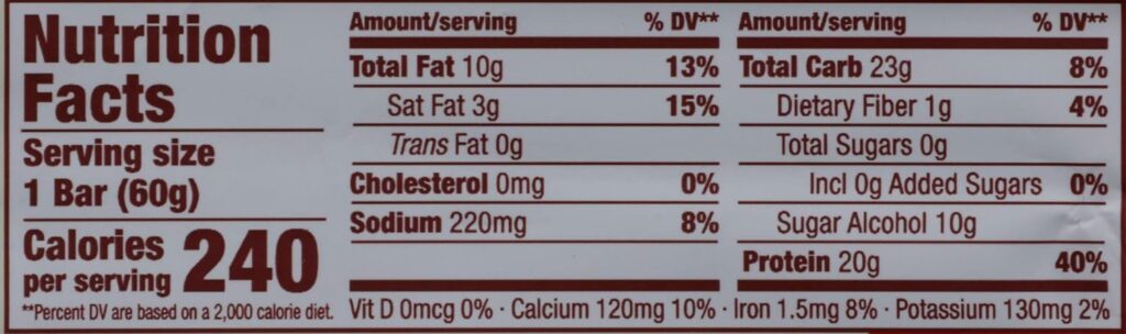 think! High Protein Bars - Chunky Peanut Butter, 20g Protein, 0g Sugar, No Artificial Sweeteners, Gluten Free, GMO Free, 2.1 Oz bar, 2.1 Oz