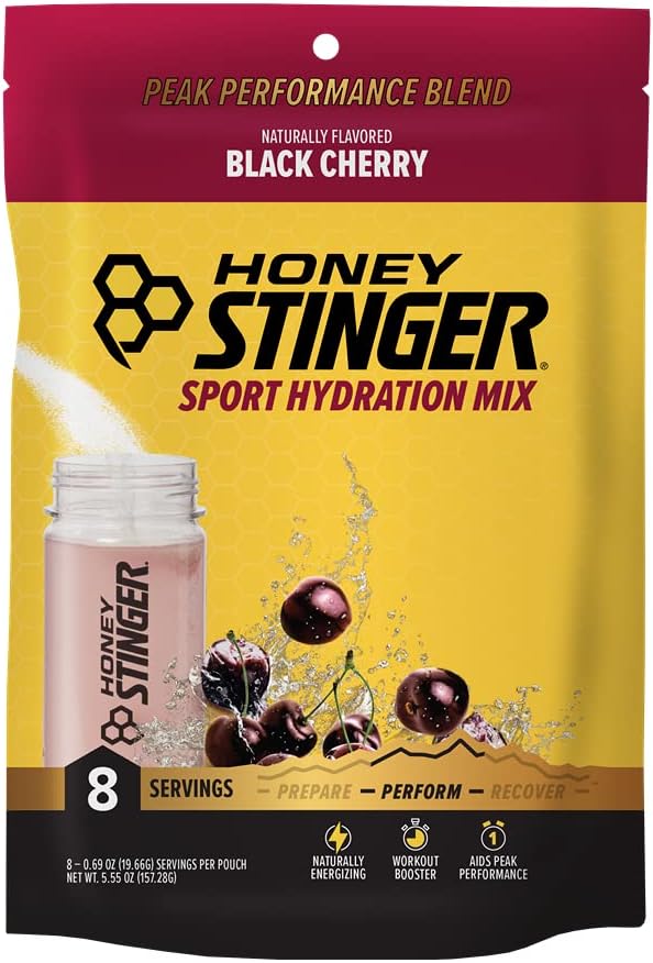 Honey Stinger Perform Sport Hydration Powder | Mango Melon Electrolyte Multiplier for Exercise, Endurance and Performance | Sports Nutrition for Home  Gym, Pre and Post Workout | 8 Serving Pouch