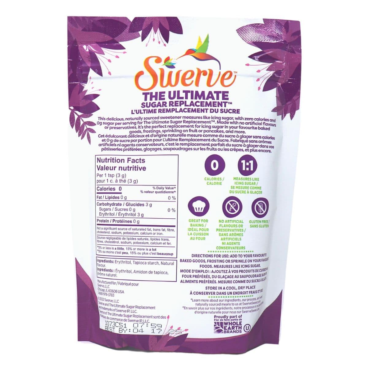 Swerve Ultimate Sugar Replacement Sweetener, Brown Sugar Substitute, Keto Friendly, Zero Calorie, Zero Sugar, Non-Glycemic, Gluten Free, 12 ounces