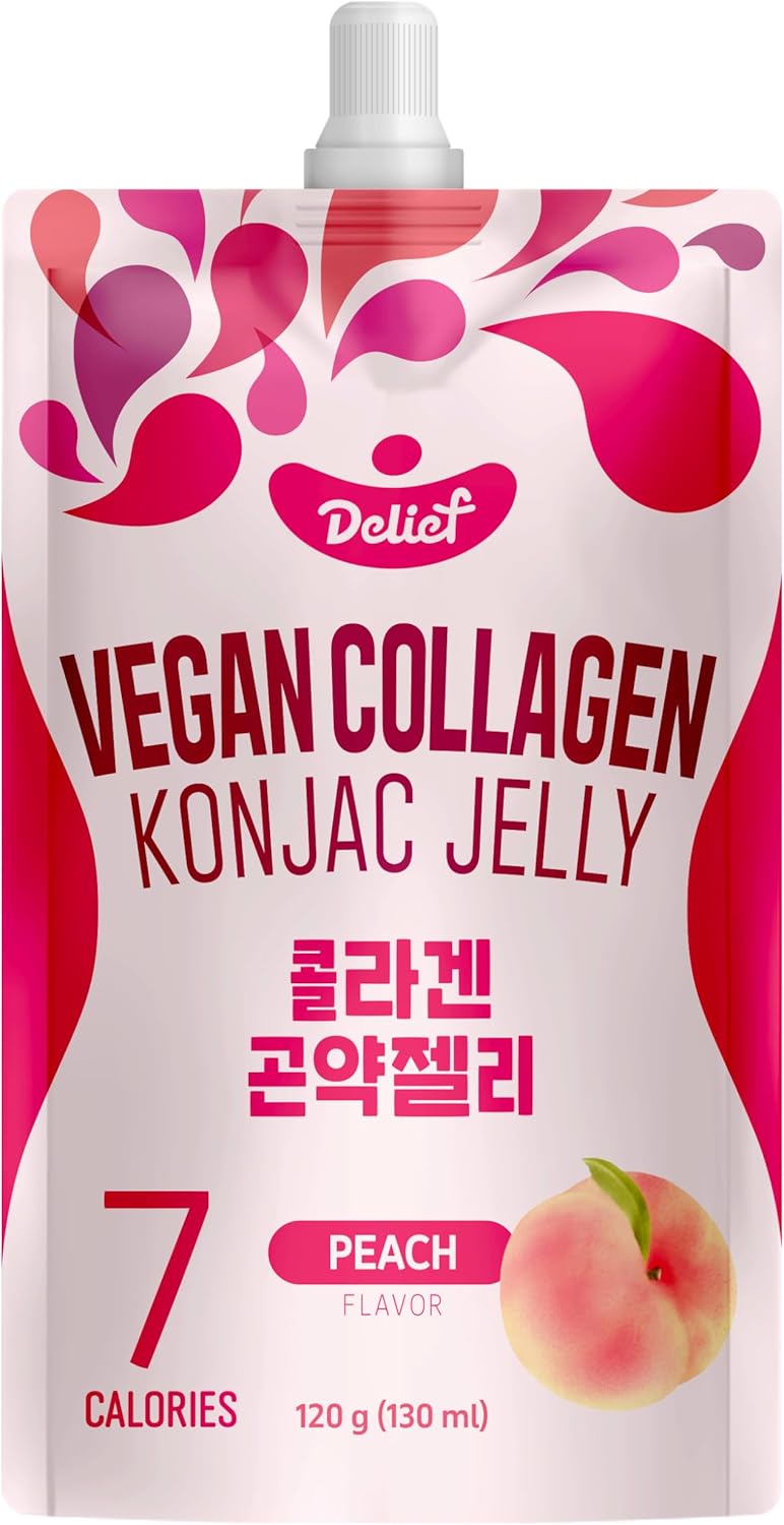 Vegan Collagen Konjac Jelly Peach (V) 120g x 10packs in 1box