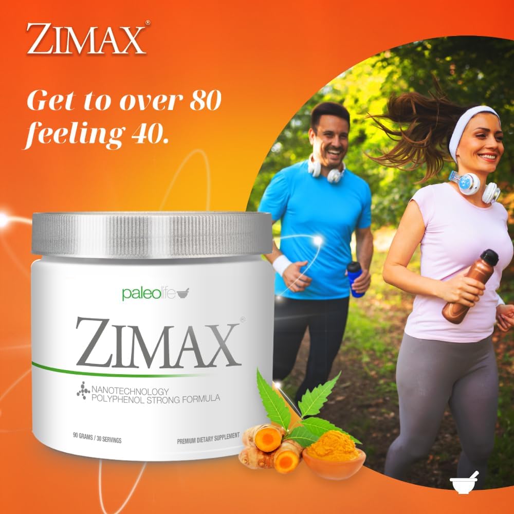 ZIMAX Super ANTIOXIDANT - 100% Natural - High Absorption Curcumin, Rosemary Extract, Grape Seed Extract, Olive Leaf Extract ORAC 3,451,770 (Canister) 90 Grams (1-Pack)